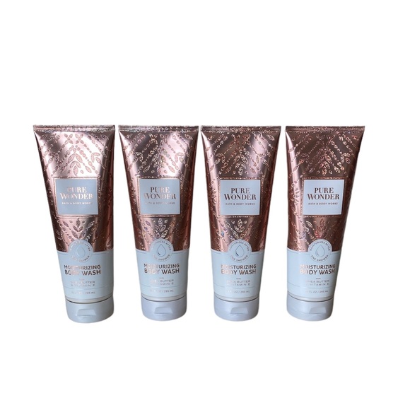 Bath & Body Works Pure Wonder (Jasmine) Moisturizing Body Wash w/Shea 8oz x4 - Picture 1 of 3